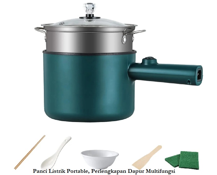 Panci Listrik Portable, Perlengkapan Dapur Multifungsi